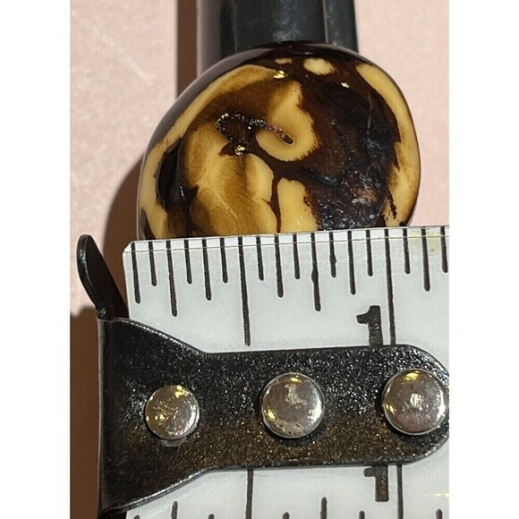 Dark Blue Tagua Nut Ring Sustainable Vegan Ivory Handmade Boho Organic Sz 7 - Picture 8 of 9